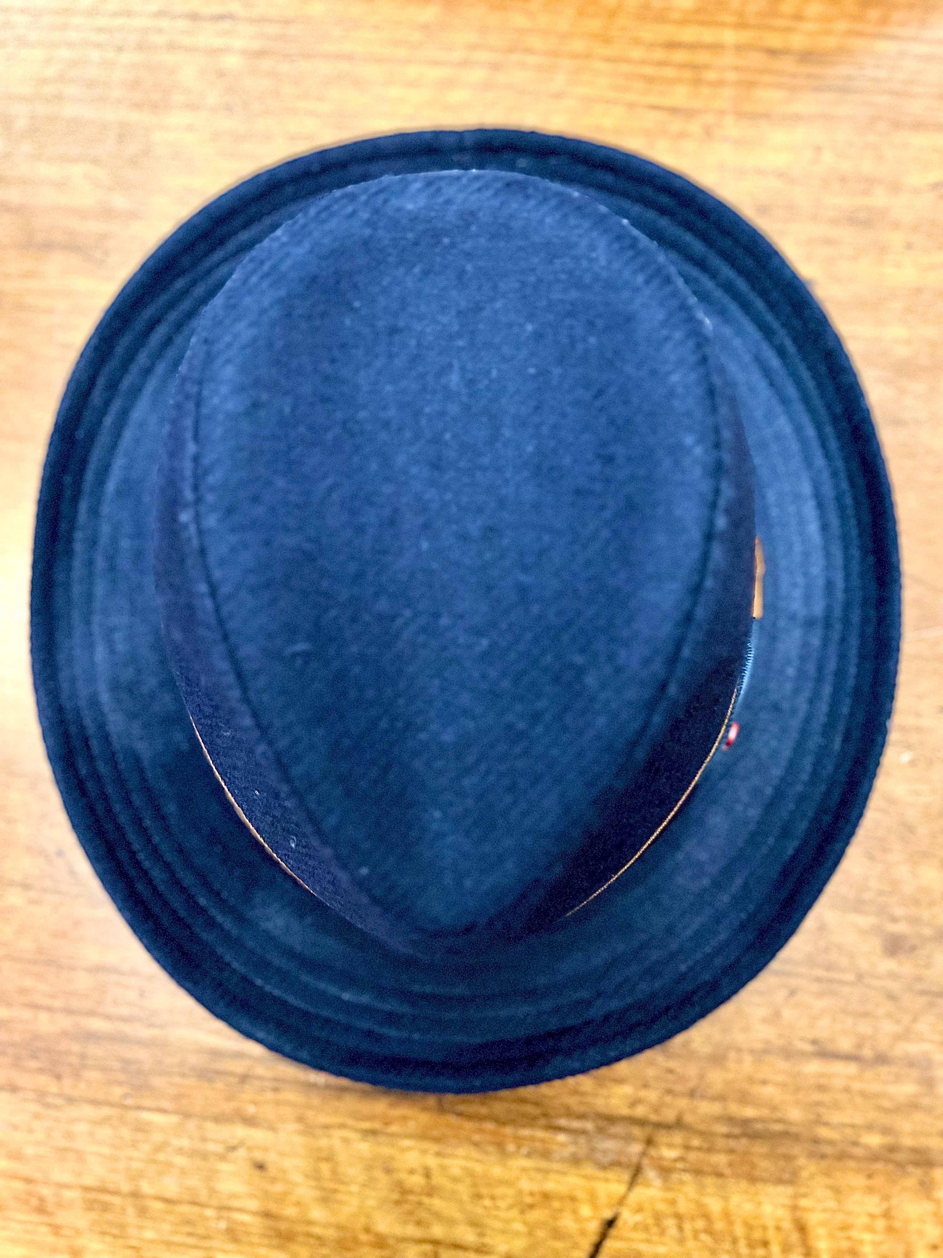 Cappello Fedora blu In Lana - Cappelleria Bacca