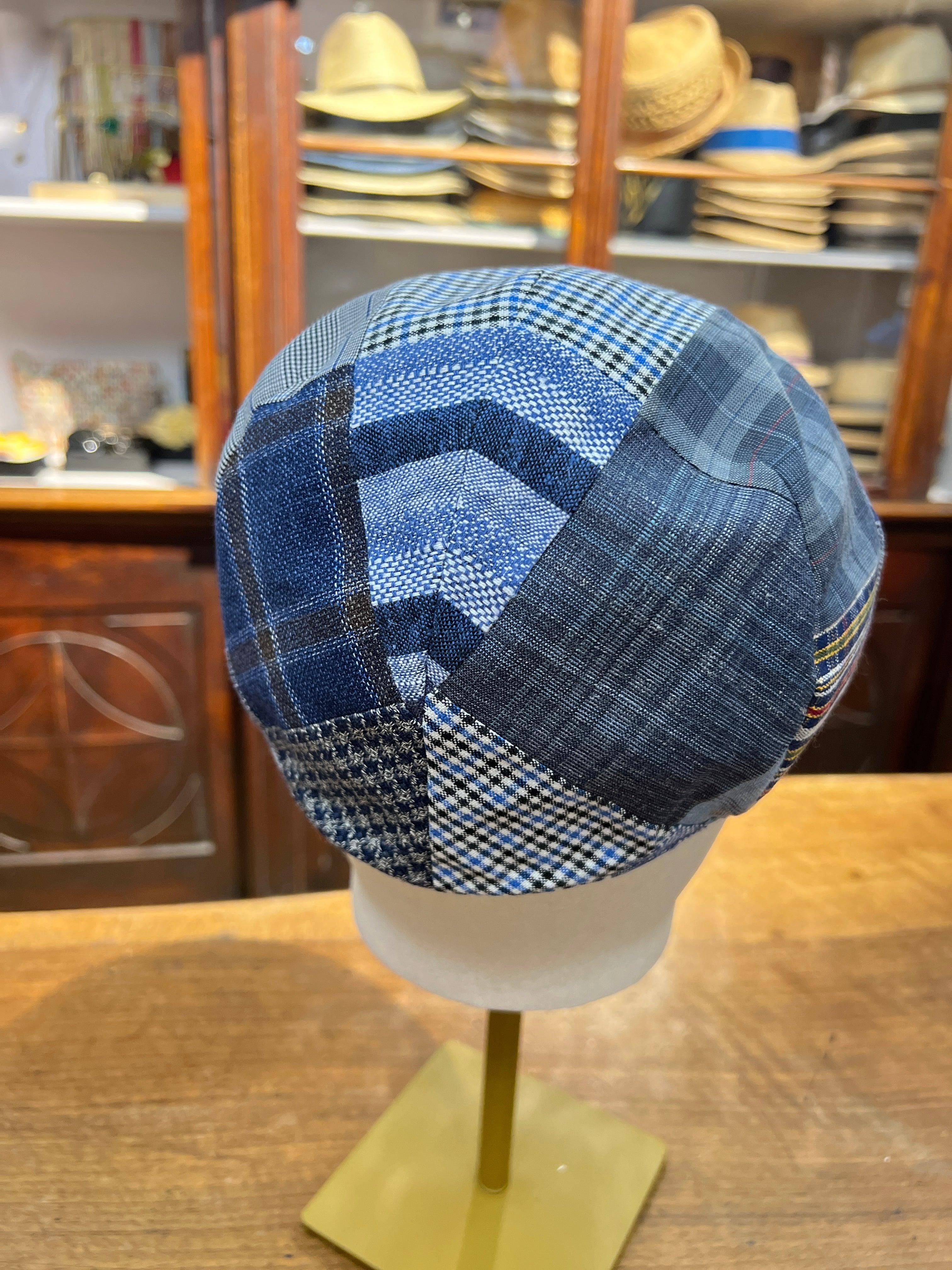 Coppola Estiva Patchwork Blu - Cappelleria Bacca