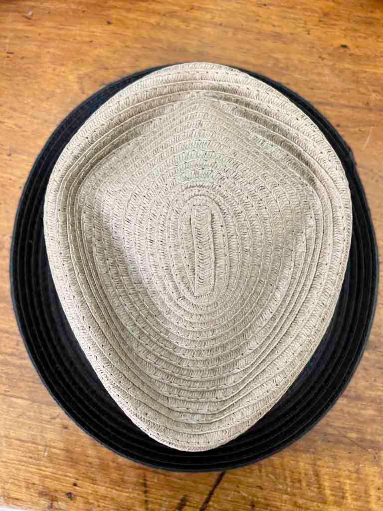 Cappello Estivo Pork Pie Diamante Bicolor - Cappelleria Bacca