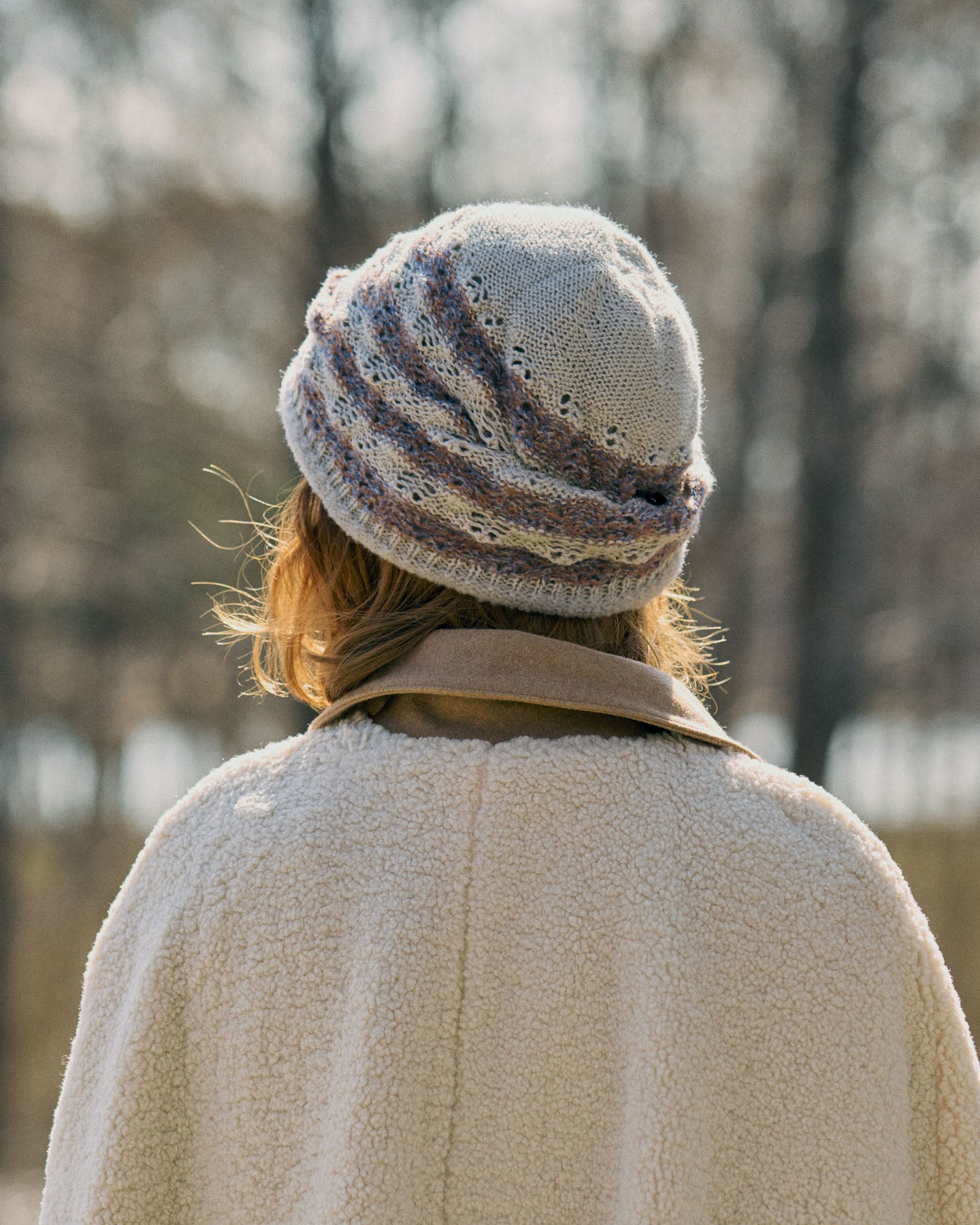 Berretto Beanie Double Face In Maglia Di Lana Con Dettaglio - Cappelleria Bacca