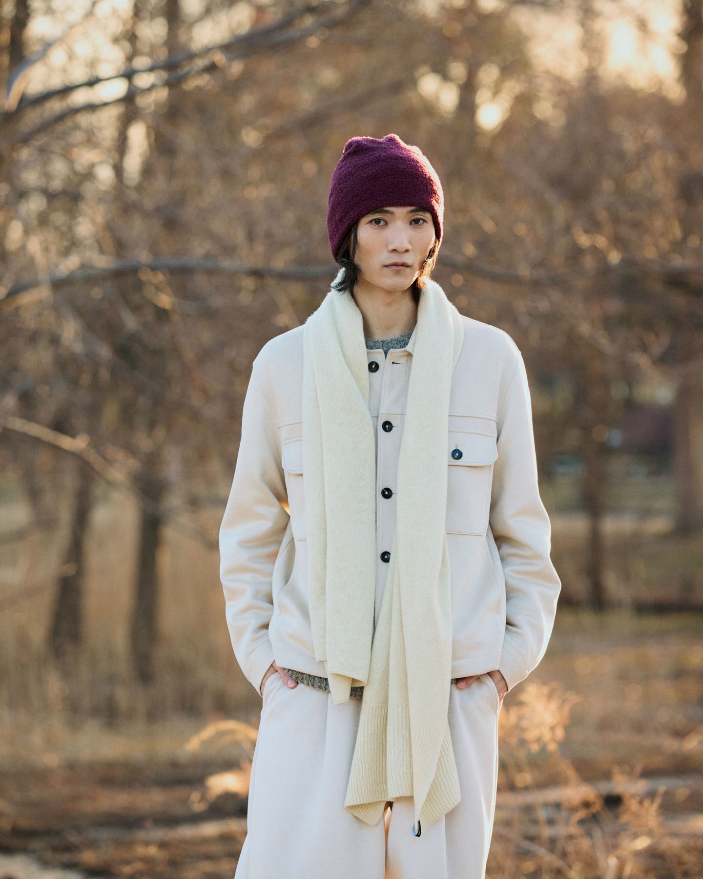 Berretto Beanie Double Face In Maglia Di Lana Con Dettaglio - Cappelleria Bacca