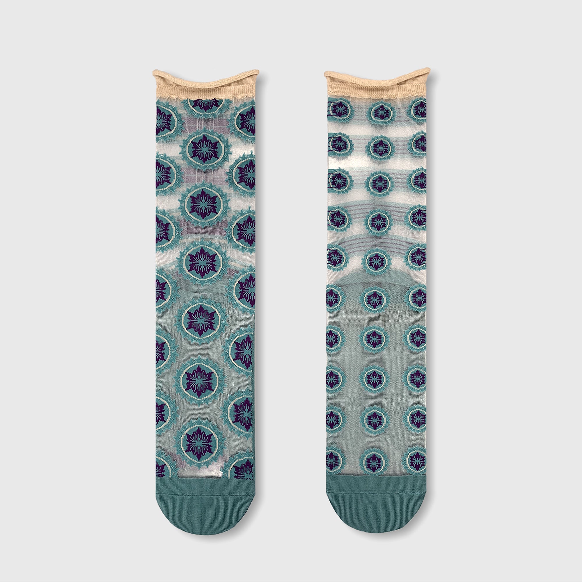 Calzini Spaiati In Cotone E Tulle Jade Hebe - Cappelleria Bacca