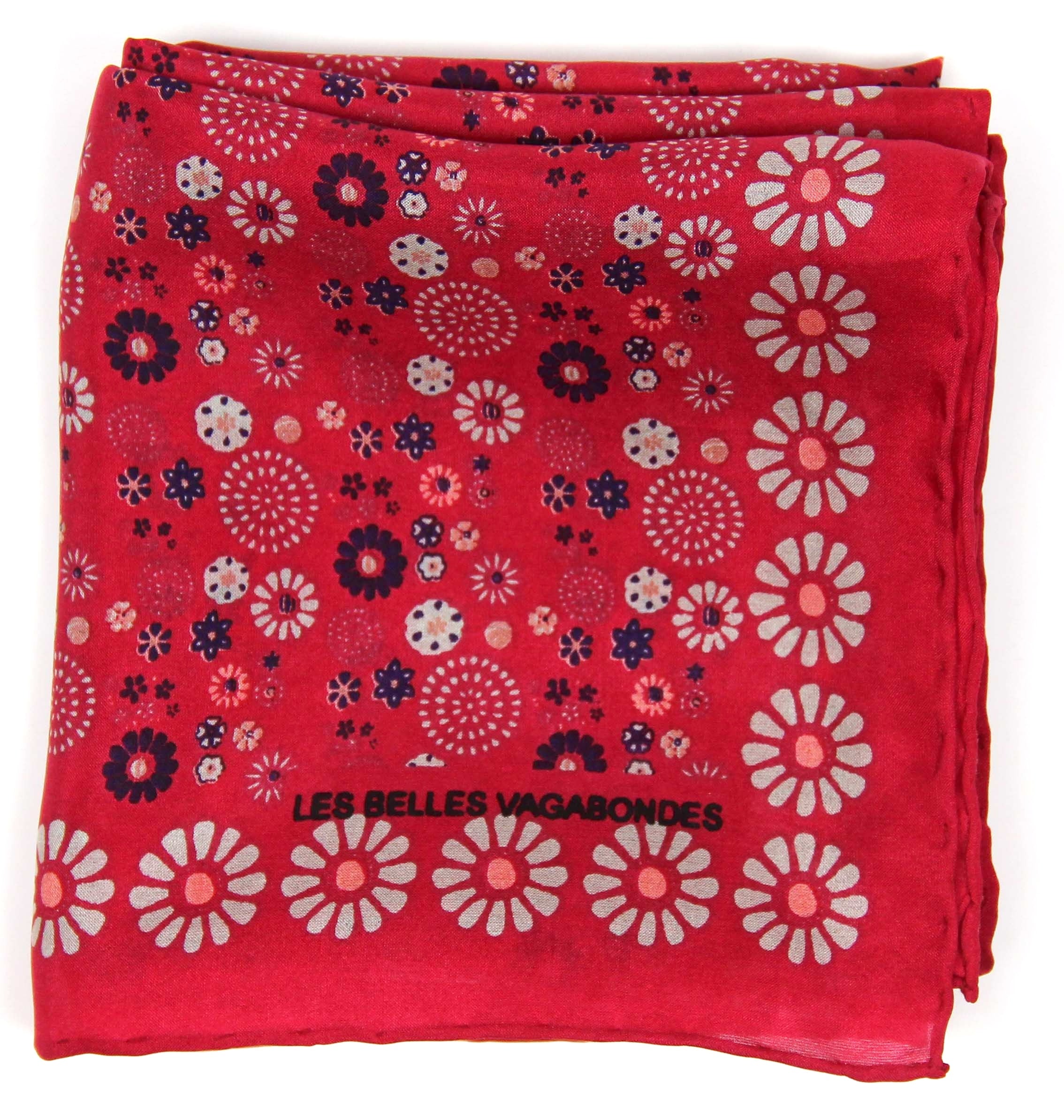 Foulard in Pura Seta 50x50 cm Hanami In Scatola Vintage