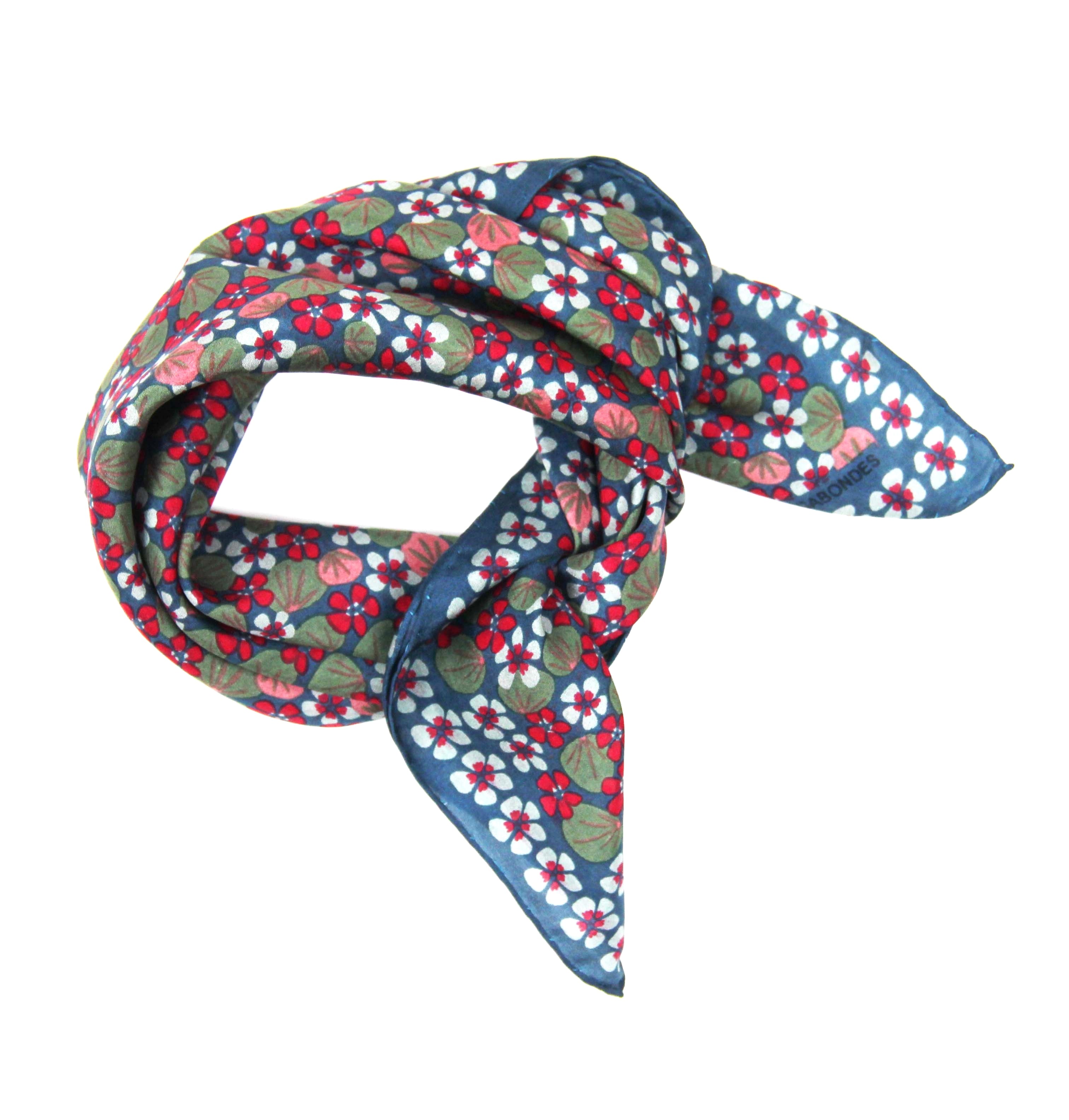 Foulard in Pura Seta 50x50 cm Capucine In Scatola Vintage