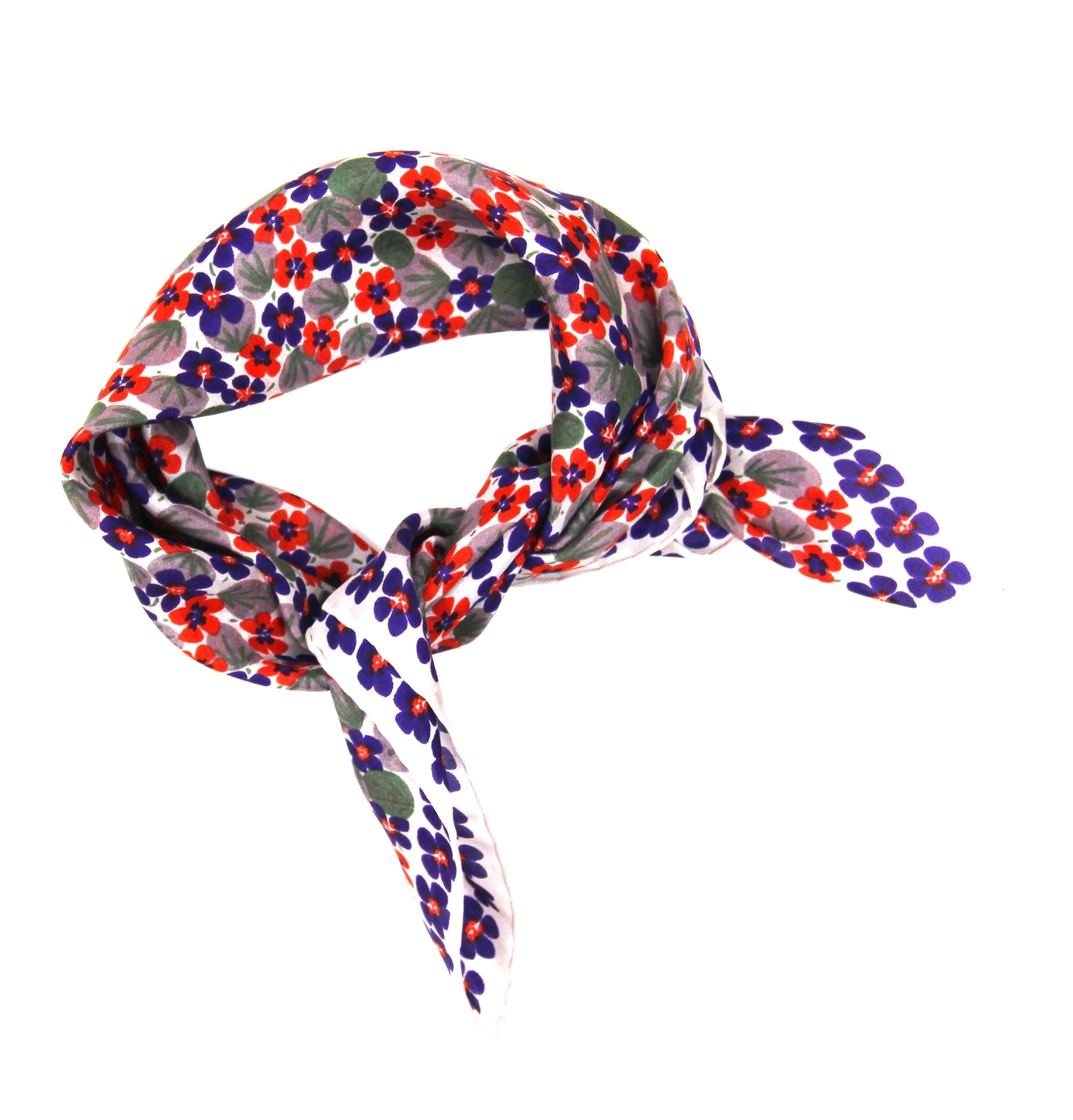 Foulard in Pura Seta 50x50 cm Capucine In Scatola Vintage