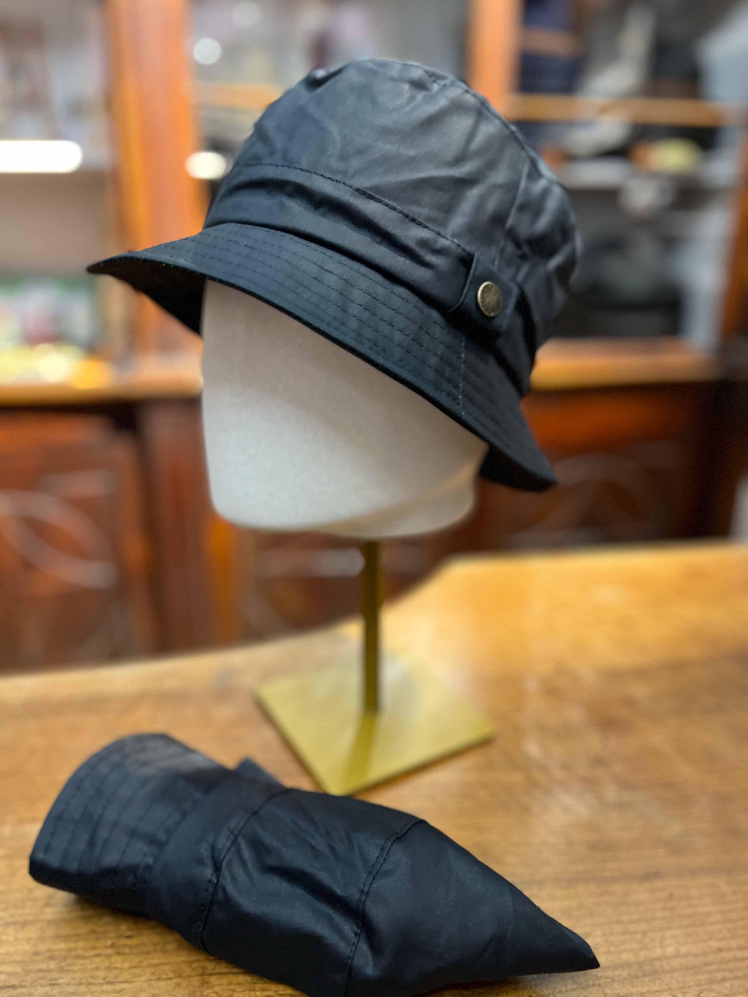 Cappello Pescatore Cotone Cerato Inglese Antipioggia Oxford Blue - Cappelleria Bacca