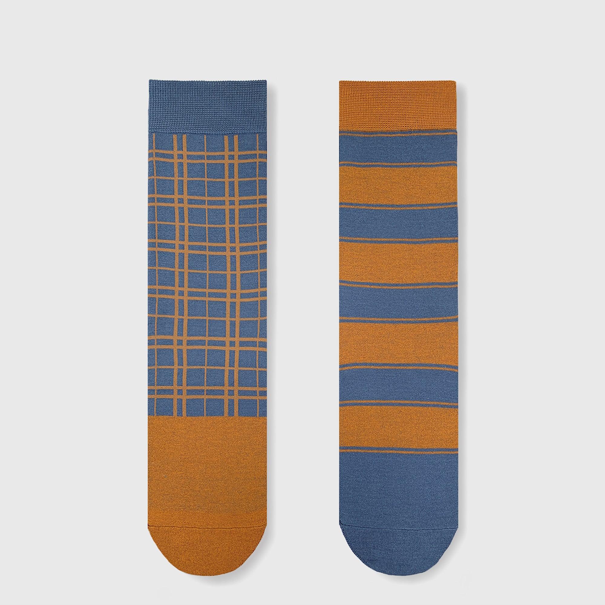 Calzini Spaiati Plaid Check