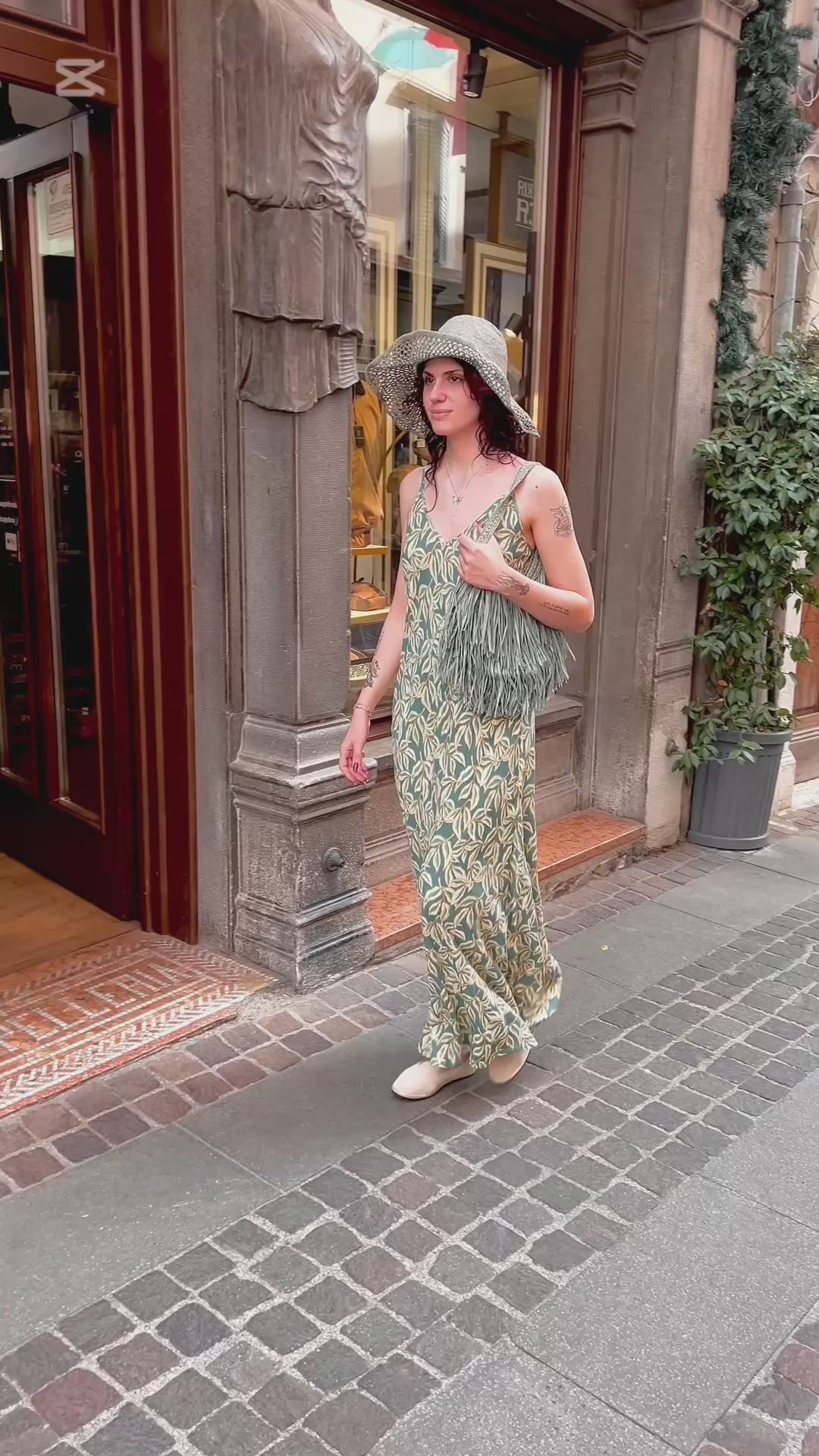 Abito Da Donna Lungo In Viscosa