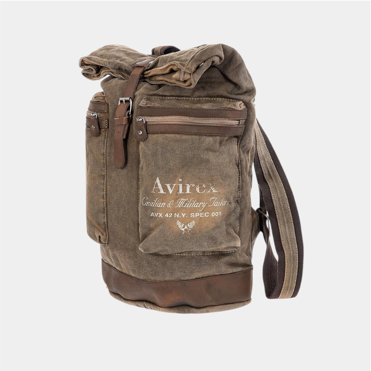 Zaino in Canvas Verde Militare - Cappelleria Bacca