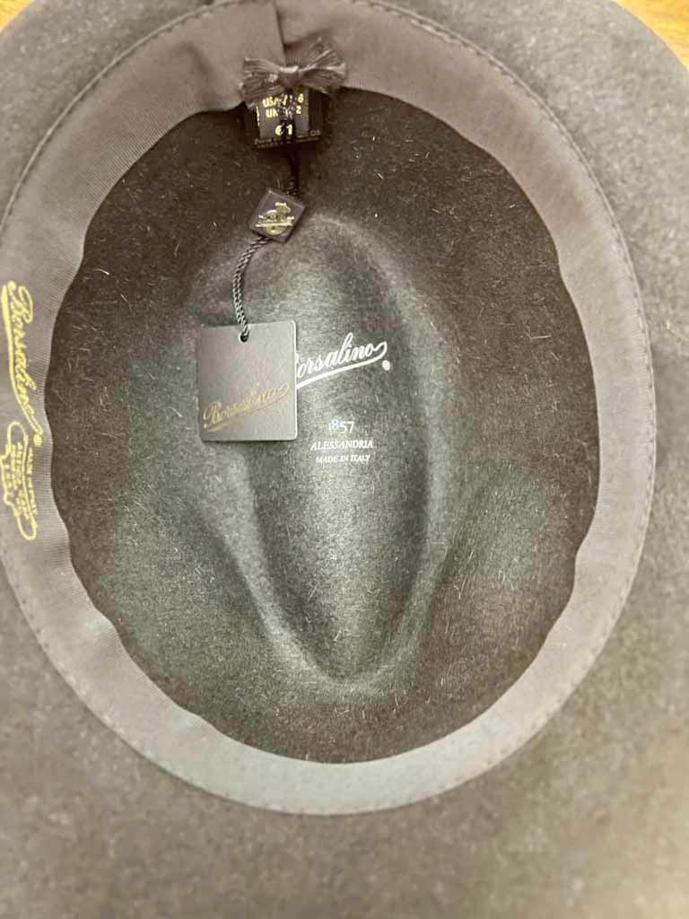 Cappello Trilby Borsalino Nero - Cappelleria Bacca