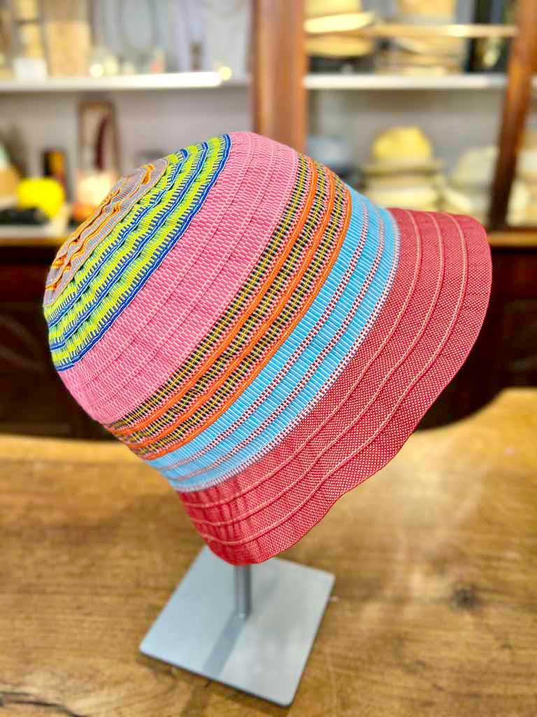 Cappello Donna Estate Bucket Grevi In Tessuto Multicolor - Cappelleria Bacca