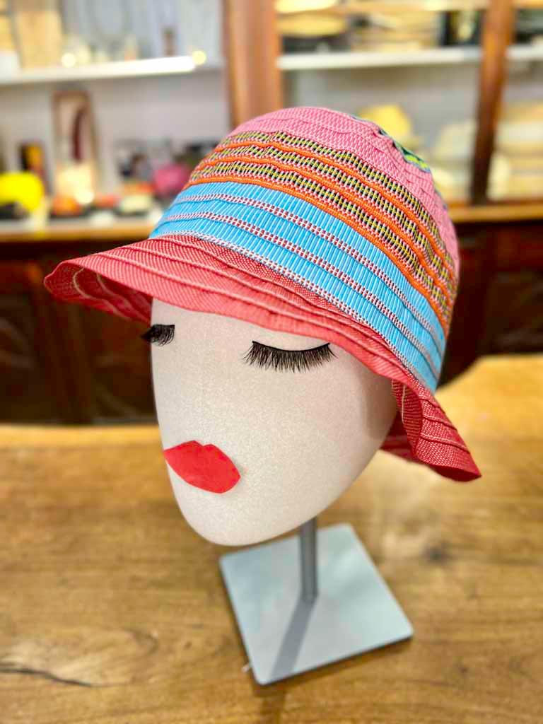 Cappello Donna Estate Bucket Grevi In Tessuto Multicolor - Cappelleria Bacca