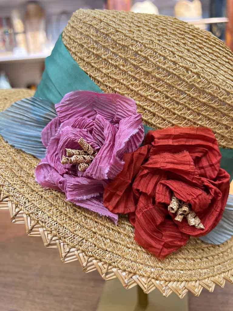 Cappello Grevi Paglietta Con Fiore